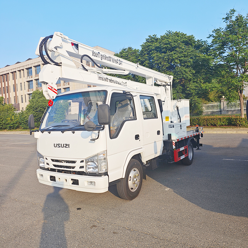 Isuzu 4x2 Double Cab Aerial Work Truck with 14-meter Boom,Hubei Jiafeng Automotive Equipment Co., Ltd,Isuzu 4x2 Double Cab Aerial Work Truck with 14-meter Boom