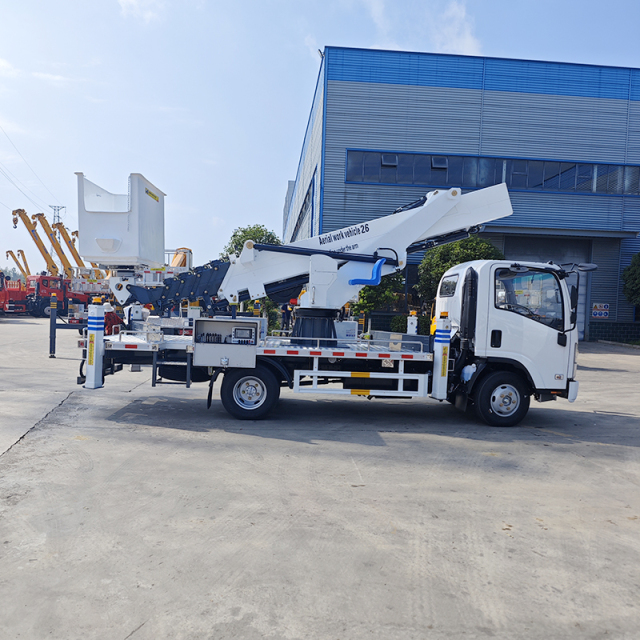 Isuzu 4x2 26-meter Aerial Work Platform truck Equipped with an Insulated Work Basket,Hubei Jiafeng Automotive Equipment Co., Ltd,Isuzu 4x2 26-meter Aerial Work Platform truck Equipped with an Insulated Work Basket