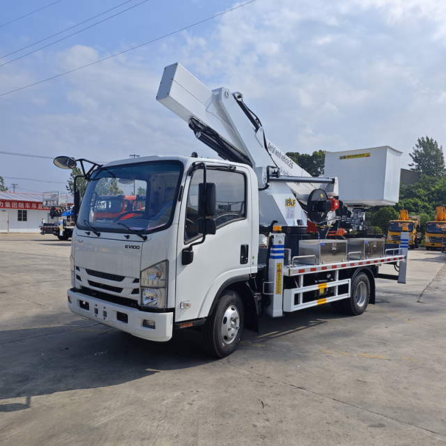 Isuzu 4x2 26-meter Aerial Work Platform truck Equipped with an Insulated Work Basket,Hubei Jiafeng Automotive Equipment Co., Ltd,Isuzu 4x2 26-meter Aerial Work Platform truck Equipped with an Insulated Work Basket