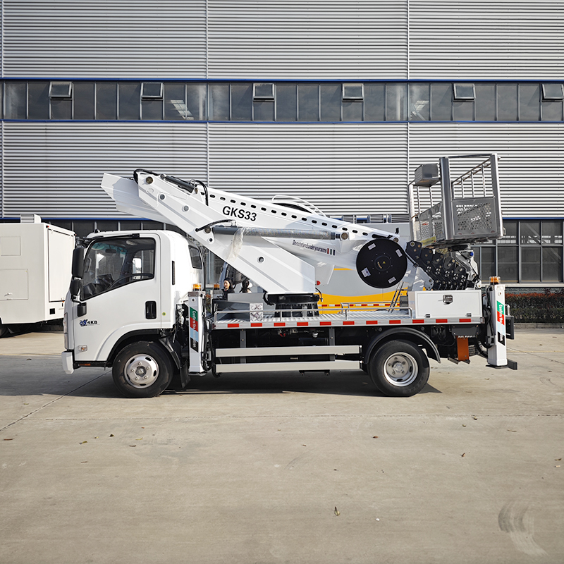 Isuzu 4x2 33-meter Aerial Work Platform boom Truck,Hubei Jiafeng Automotive Equipment Co., Ltd,Isuzu 4x2 33-meter Aerial Work Platform boom Truck