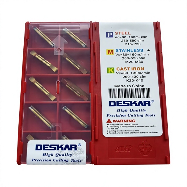 Deskar MGMN150-JH LF6028 Carbide Grooving Inserts for CNC Lathe Parting and Groove Cutting MGMN200-JH LF6028 MGMN300-JH  LF6028