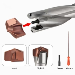 High Precision Crown Deep Hole Center Drill Bit High Speed Steel for Metal Drilling Efficient Replacement U Drill