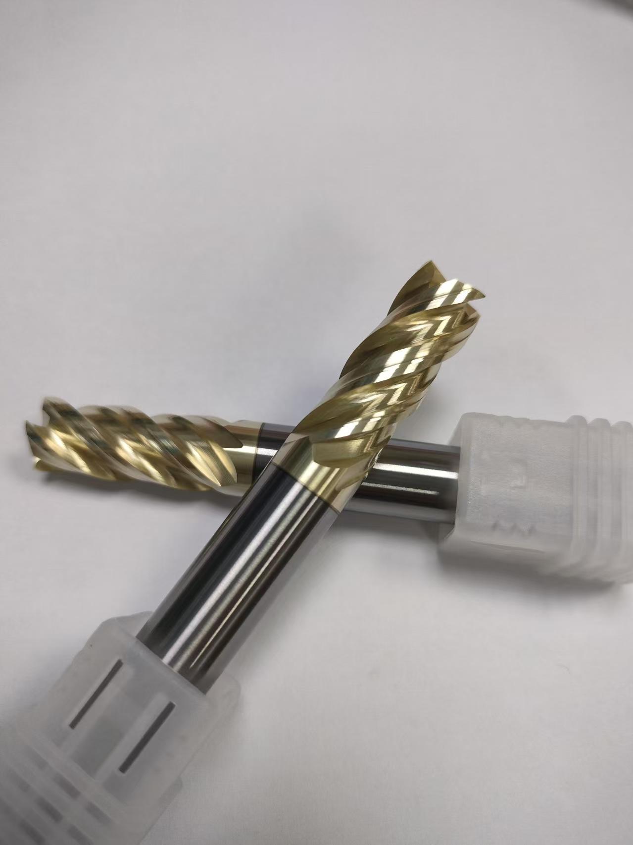 Titanium Alloy Solid End Mills 6mm Twist Milling Cutters Variety Sizes 1.5mm-13mm Drill Bits for Metal Iron Tungsten Carbide
