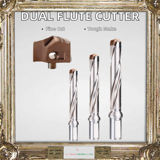 ZZST Carbide Two Flute Wood Milling Cutters Combination Upcut and Downcut CNC Router Bits Spade Drill