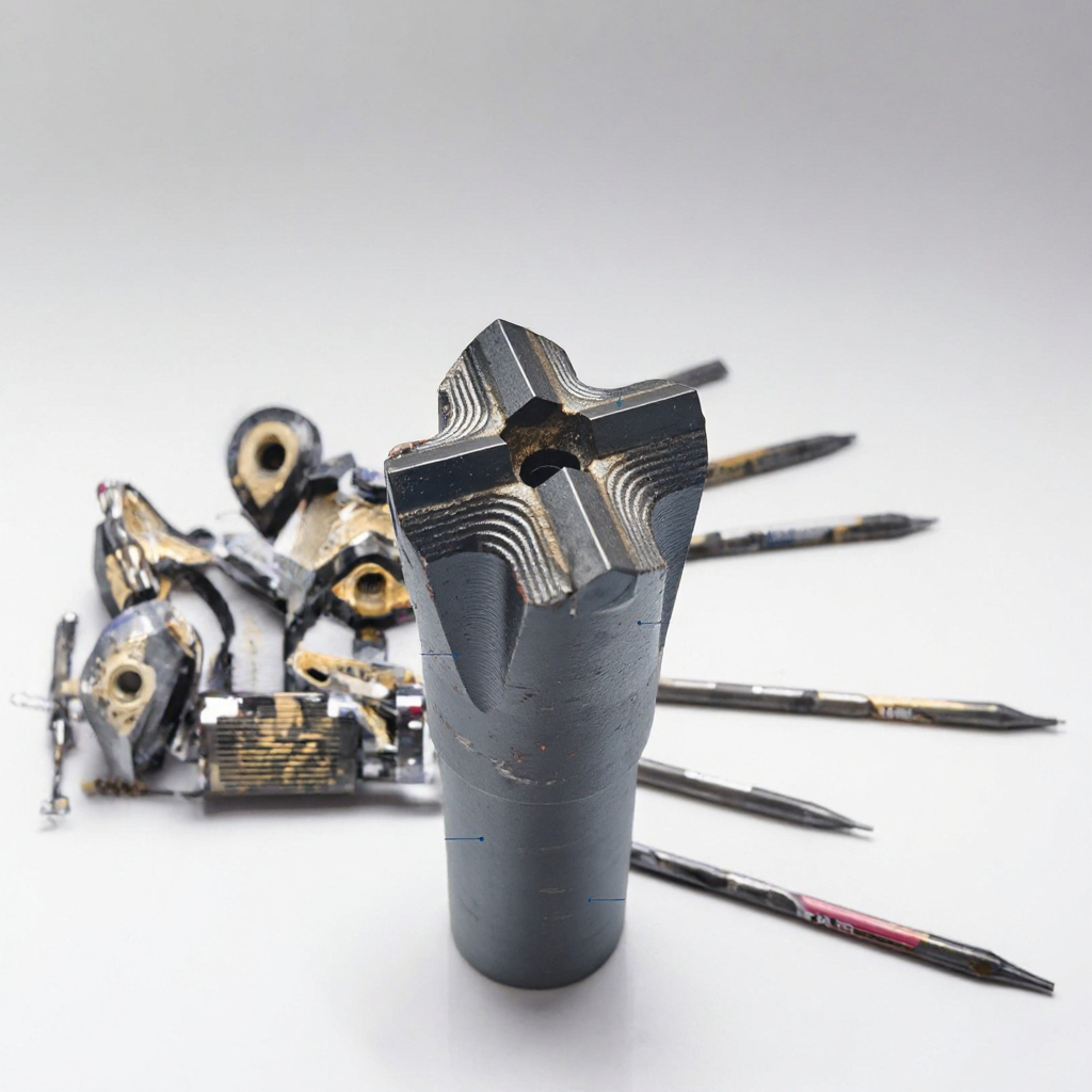 Forged R38 T38 Thread Cross Rock Drill Bits for Coal Mining Drilling Tool