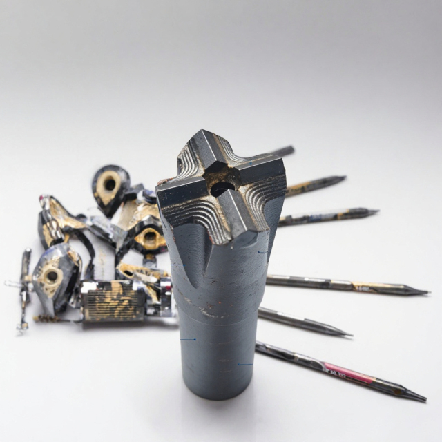 Forged R38 T38 Thread Cross Rock Drill Bits for Coal Mining Drilling Tool