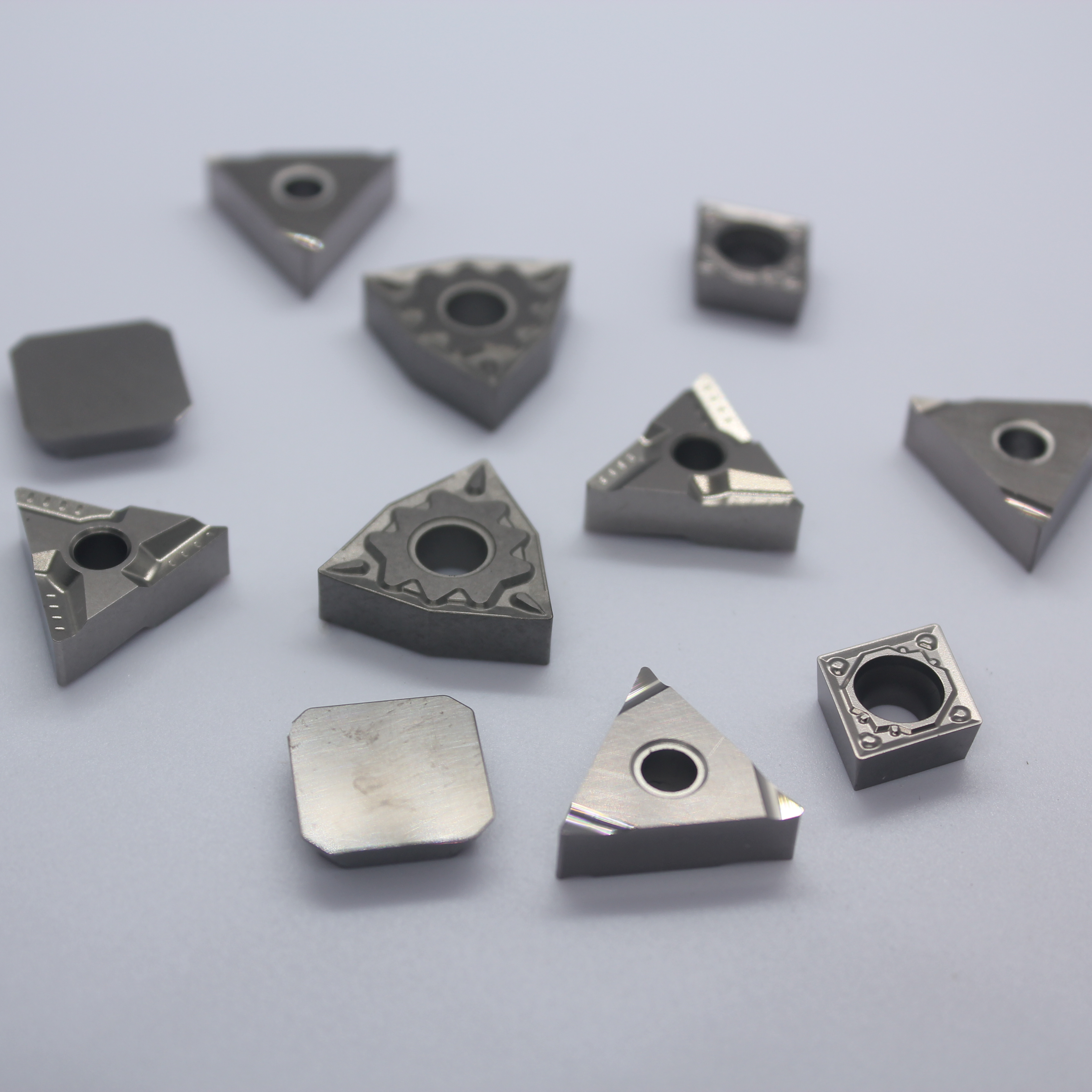 CNC Lathe Machine Tungsten Carbide Turning Insert Customizable Triangle Shaped Cutting Tools Holder