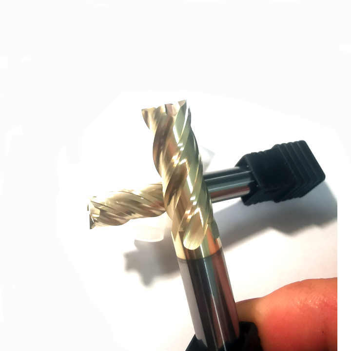 4 Flute Flattened Endmills for Cutting All Kinds of Material 55HRC Tungsten Carbide End Mills