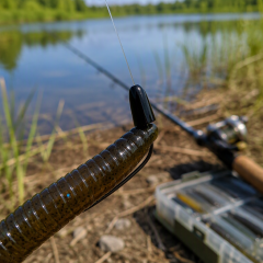 ZZST Tungsten Worm Weights Bullet Fishing Sinkers for Texas Rig Bass Fishing