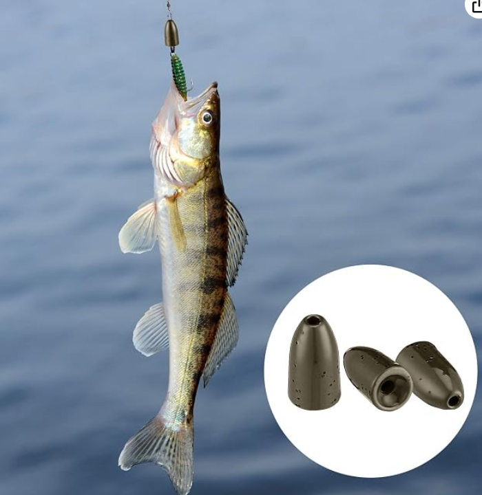 ZZST Tungsten Flipping Weights Bullet Fishing Sinkers for Flipping and Punching Heavy Cover