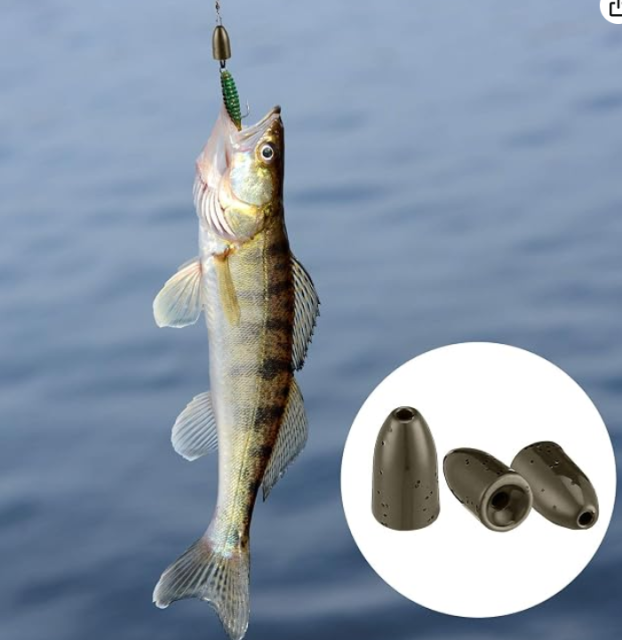 ZZST Tungsten Flipping Weights Bullet Fishing Sinkers for Flipping and Punching Heavy Cover