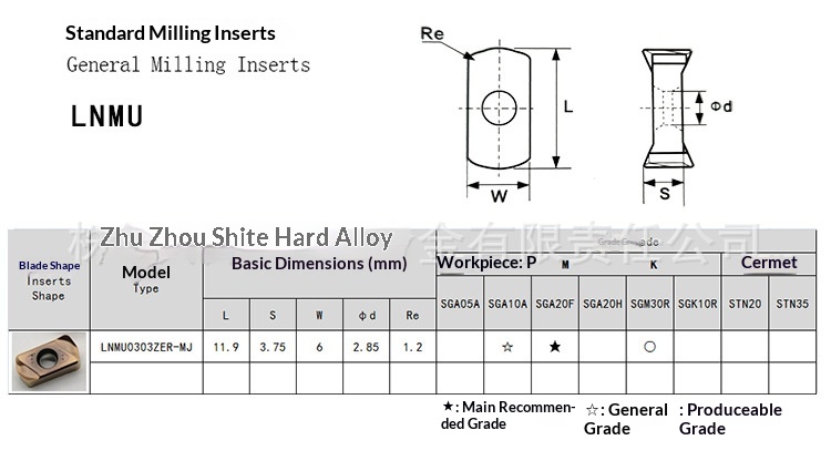 Quick-Feed CNC Milling Insert 4-Flute Double-Sided 1604Mo Replace APMT1135 High Quality Tungsten-Titanium-Cobalt Cutters