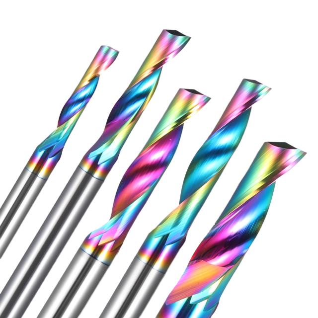 Carbide  Spiral Router Bit CNC End Mill for Aluminum Wood Cutting 3mm 4mm 6mm OEM  End Mill Cutter"
