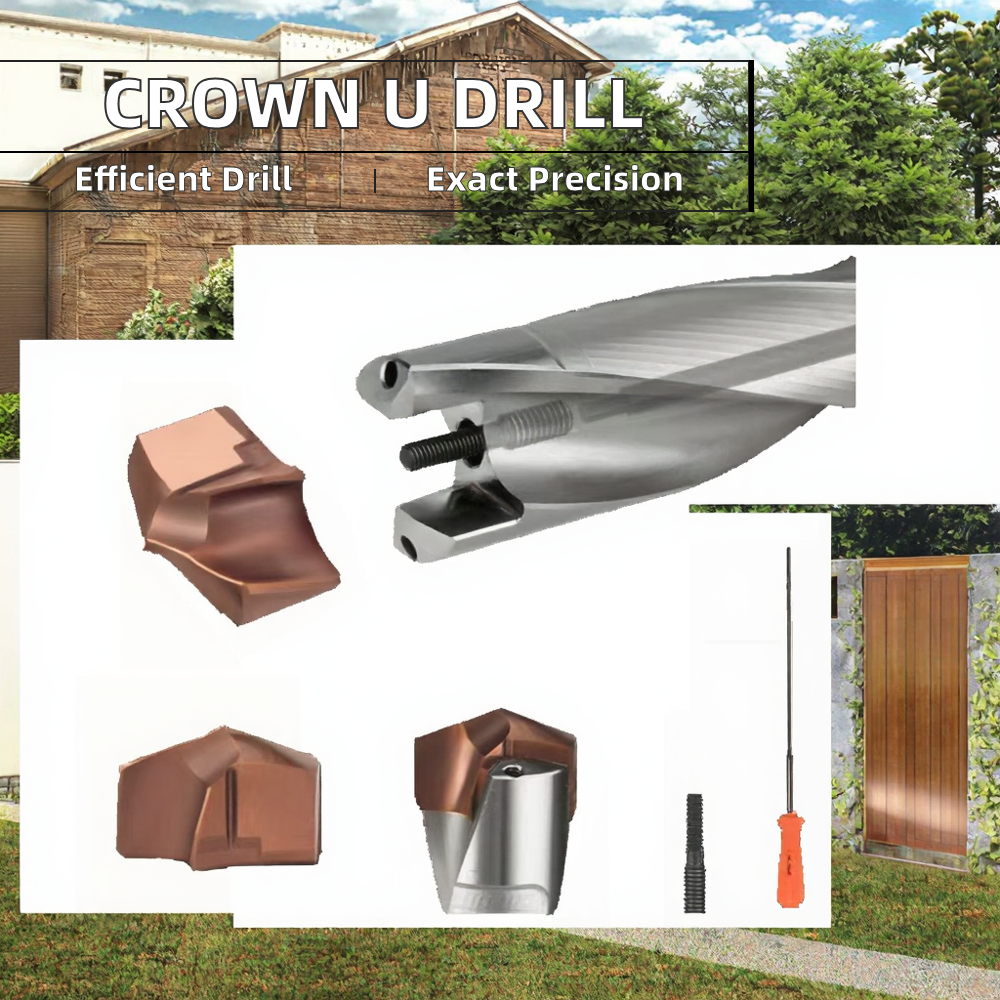 High Precision Crown Deep Hole Center Drill Bit High Speed Steel for Metal Drilling Efficient Replacement U Drill