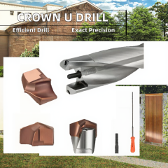 High Precision Crown Deep Hole Center Drill Bit High Speed Steel for Metal Drilling Efficient Replacement U Drill