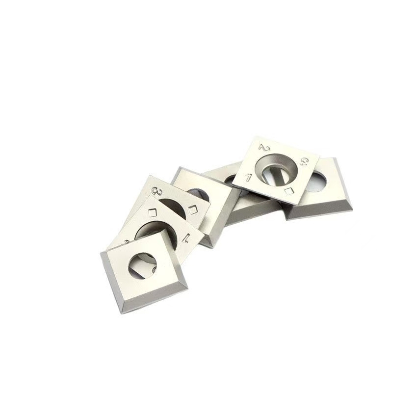 Woodworking   Reversible   Knives 15x15x2.5mm 30 Degree Square Tungsten Carbide Cutter for Woodworking