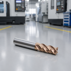 ZZST High Performance AlTin Coated Solid Carbide 4 Flutes End Mill HRC45-65  Carbide End Mills