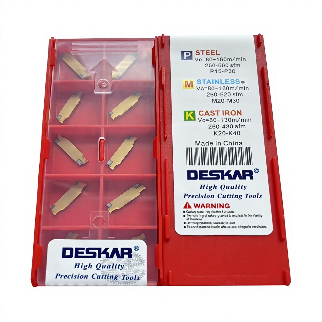 Deskar MGMN150-JH LF6028 Carbide Grooving Inserts for CNC Lathe Parting and Groove Cutting MGMN200-JH LF6028 MGMN300-JH  LF6028