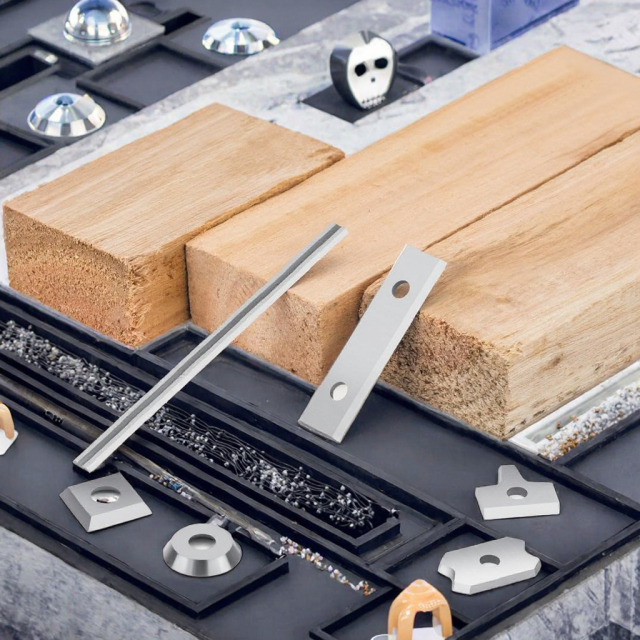 Woodworking   Reversible   Knives 15x15x2.5mm 30 Degree Square Tungsten Carbide Cutter for Woodworking