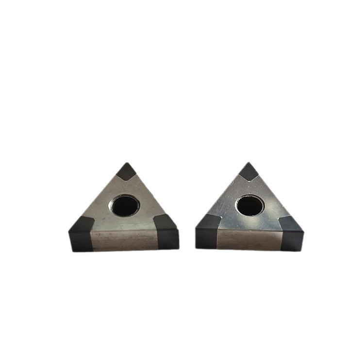 CBN Boron Carbide Triangle T-Type Inserts with Six Cutting Edges for Ductile Iron High-Hardness Quenched Steel Gray Cast Iron