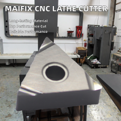 CNC Lathe Machine Tungsten Carbide Turning Insert Customizable Triangle Shaped Cutting Tools Holder