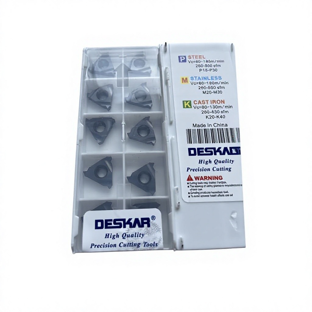 Deskar 16ER 2.0 ISO LDA Carbide Threading Inserts for External Metric Thread Turning