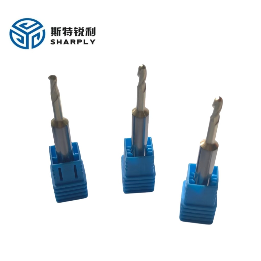 Solid Tungsten Carbide 4-Blade CNC Endmill Tools 10mm Flattened End Mills 50mm Overall Length Altin Coating ODM/OEM Customizable
