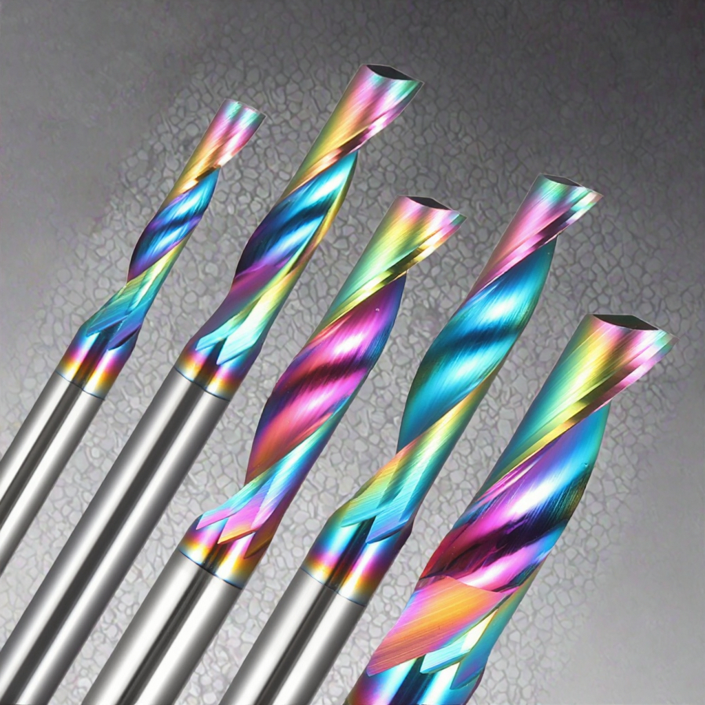 Carbide  Spiral Router Bit CNC End Mill for Aluminum Wood Cutting 3mm 4mm 6mm OEM  End Mill Cutter"