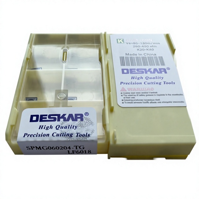 Deskar SPMG060204-TG  LF6018  Carbide Drill Inserts for U Drill CNC Hole Machining  SPMG110408-TG  LF6018