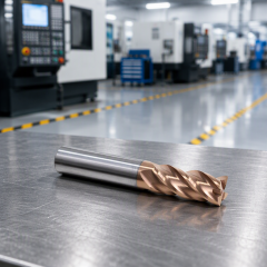 ZZST High Performance AlTin Coated Solid Carbide 4 Flutes End Mill HRC45-65  Carbide End Mills