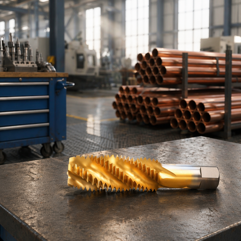 ZZST M6x1mm TiN Coated Machine Tap for Steel Stainless Steel and General Threading Applications