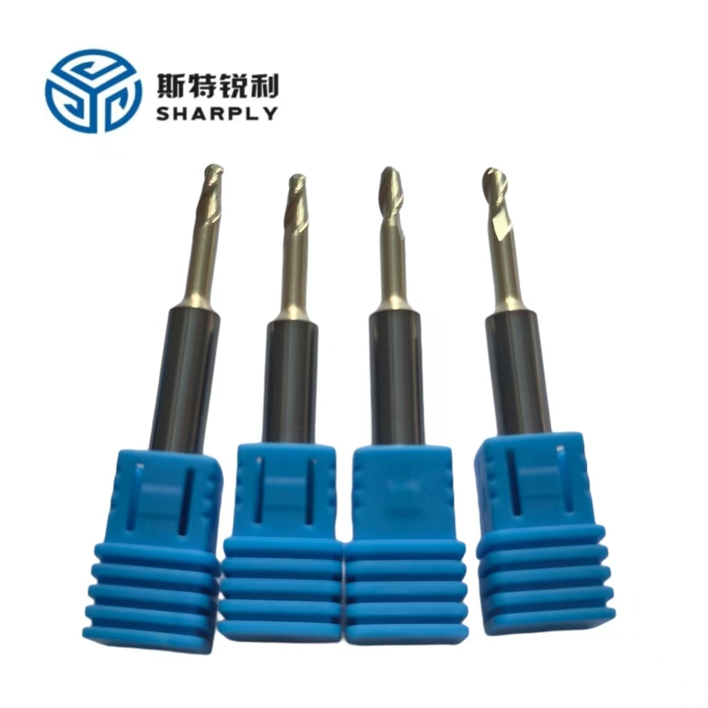 Solid Tungsten Carbide 4-Blade CNC Endmill Tools 10mm Flattened End Mills 50mm Overall Length Altin Coating ODM/OEM Customizable