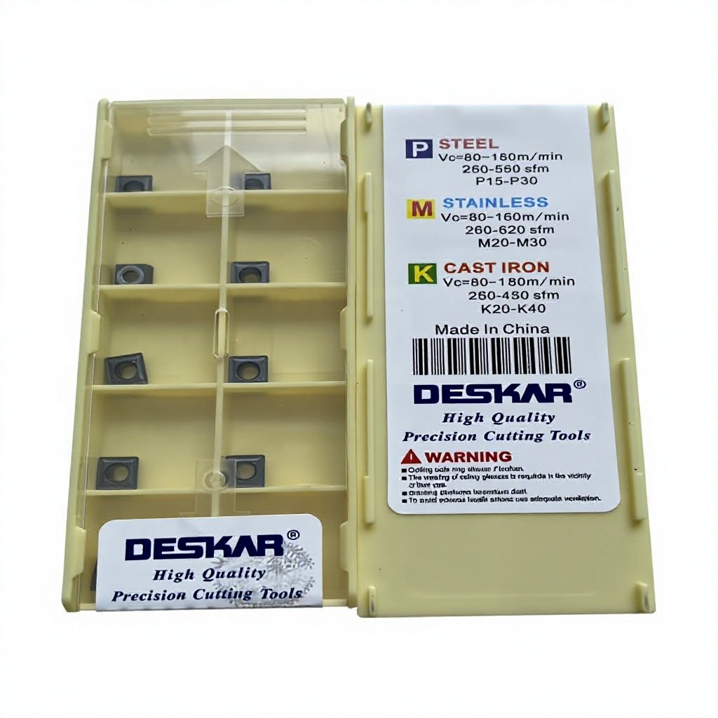 Deskar SPMG060204-TG  LF6018  Carbide Drill Inserts for U Drill CNC Hole Machining  SPMG110408-TG  LF6018