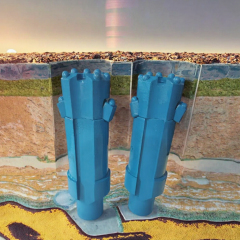 Eccentric Concentric Slide Block DTH Drill Casing System Ring Bits Forged Ore Mining Drilling Rig
