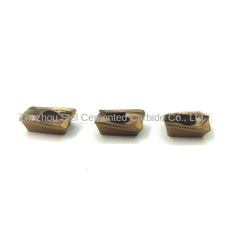 New APKT1604 Toothed Milling Insert Tungsten-Titanium-Cobalt Cemented Carbide Good Chip Removal