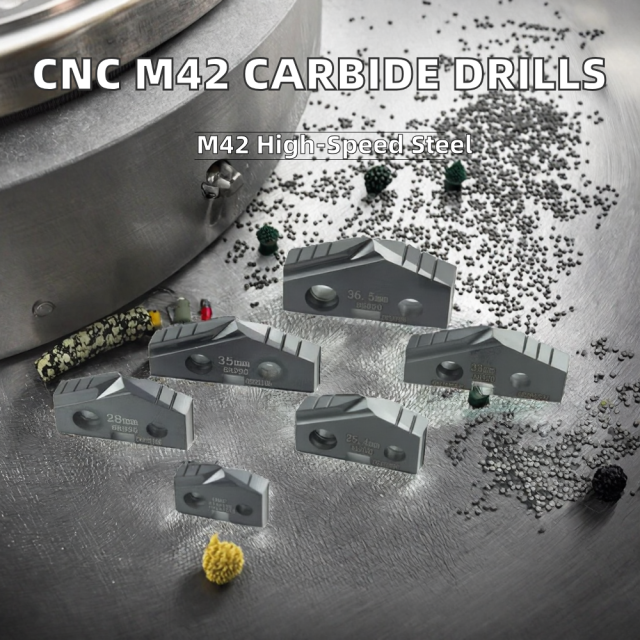 Convertible HSS M42 CNC Spade Drill Inserts Carbide for Machining Stainless Steel Aluminum & Cast Iron Cutting & Forming Tools