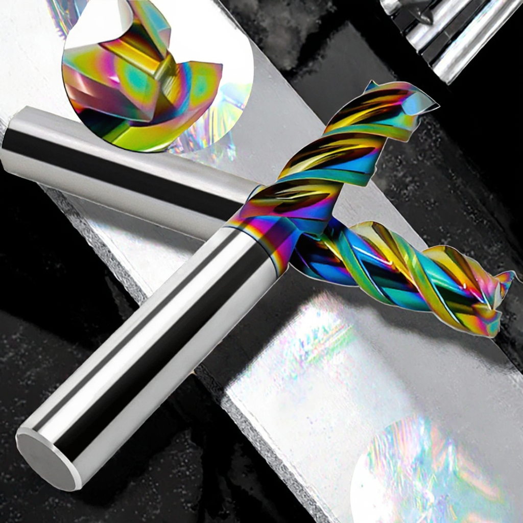 HRC55 DLC D4X75-3F CNC Tool DLC Coating Copper/Aluminum Dedicated Solid Carbide Square End Mill 3 Flute Milling OEM/ODM