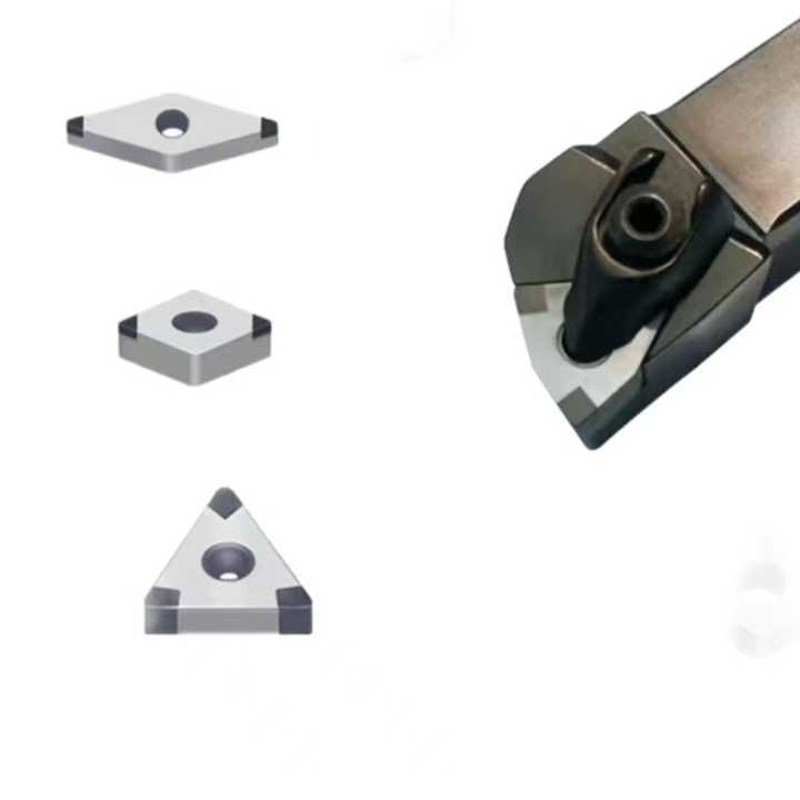 DNGA150408 Upper CBN Brazed Turning Insert Cubic Boron Nitride Inserts Coated Square Shape OEM Customizable