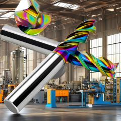 HRC55 DLC D4X75-3F CNC Tool DLC Coating Copper/Aluminum Dedicated Solid Carbide Square End Mill 3 Flute Milling OEM/ODM