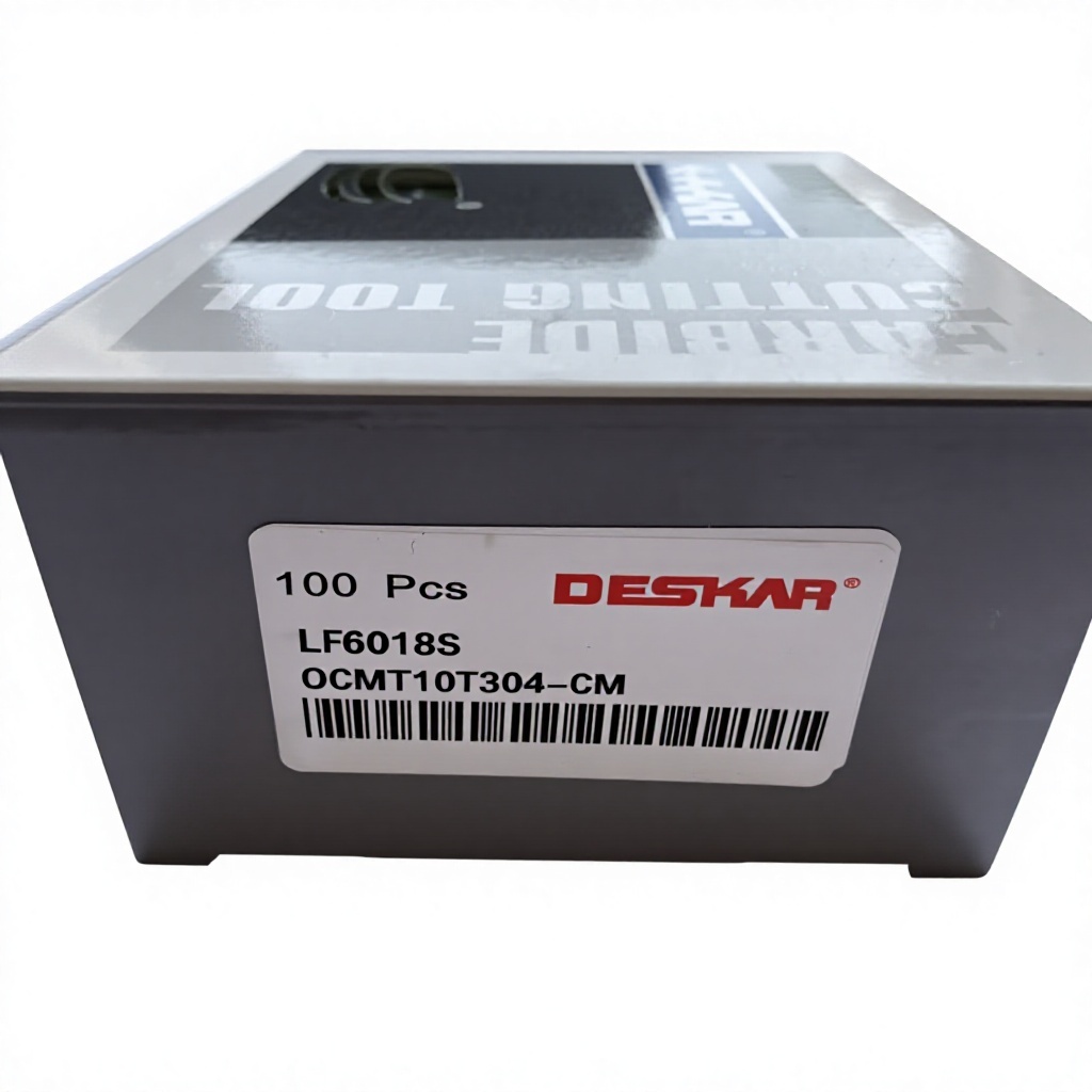 Deskar QCMT10T304-CM  LF6018S Carbide Drill Inserts for U Drill Steel and Stainless Steel Machining