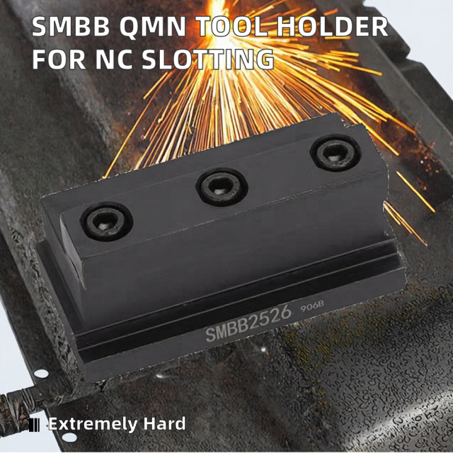 ZZST SMBB2526 CNC Lathe Grooving and Parting Tool Holder for SPB Cutting Blades