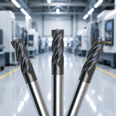 Factory Stock Available CNC Cutting Tools Milling Cutters Solid Carbide End Mills 4 Flutes 4mm 10-Piece Pack ODM OEM