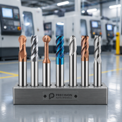 Solid Tungsten Steel Carbide End Mill CNC Cutter Tool AlTin Coated OEM Customizable HRC 45 Square Face Router