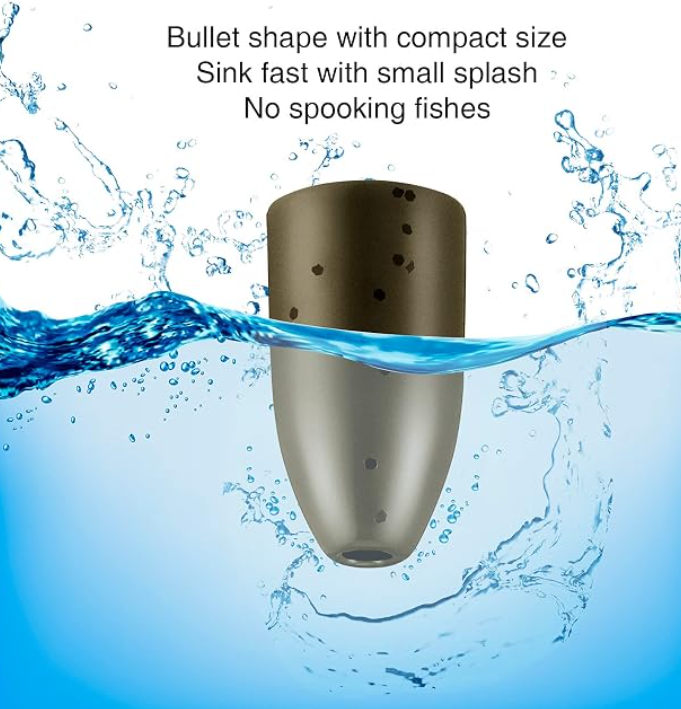 ZZST Tungsten Flipping Weights Bullet Fishing Sinkers for Flipping and Punching Heavy Cover