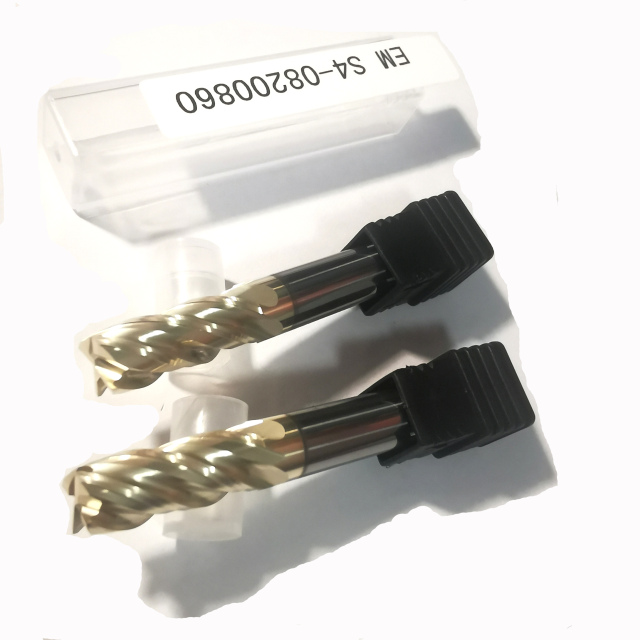 4 Flute Flattened Endmills for Cutting All Kinds of Material 55HRC Tungsten Carbide End Mills