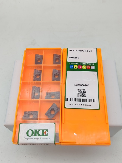 OKE APKT1705PDER-EM1 OP1315G OP1215 Carbide Milling Insert for Steel Stainless Steel CNC Indexable Cutting Tool