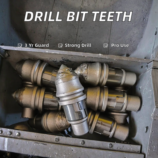 Rotary Drilling Machine Cut Teeth Pile Driving Rock Bullet Head Alloy Particle Bean Drill Bit Construction Machinery Parts