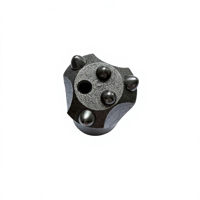 ZZST 32mm Tapered Button Drill Bit with 11 Degree Taper and 5 Carbide Buttons for Rock Drilling
