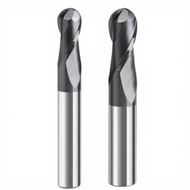 Two-edge Ball Nose End Mill Carbide 55HRC for CNC Machining Centers R1MM-R8MM 10MM 12MM