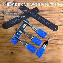 ZZST Solid Wood Router Bits CNC Machine Three-Blade Carbide Milling Cutter HRC 60HRC ODM OEM for Wood